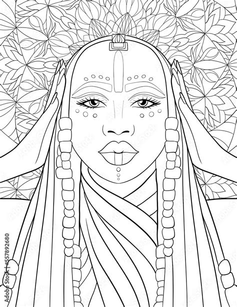 African Girl Black Woman Coloring Page Black Women Face Coloring Women Coloring Page Adult