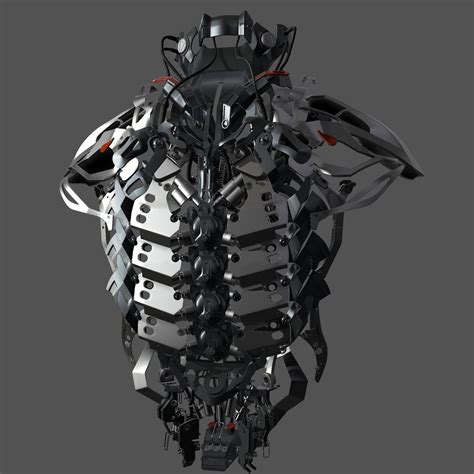 Artstation Mechanical Exoskeleton Cyril Lavanant Robot Concept Art