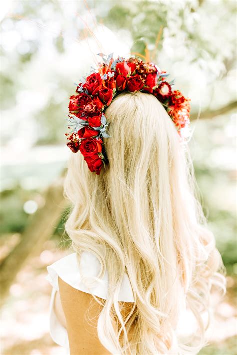 Flower Crown Boho Wedding Flower Crowns Hair Accessories Bridal