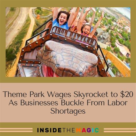 High Paying Jobs Wage Theme Park Labor Business News Disney