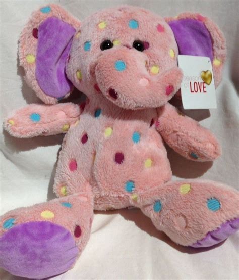 Pink Spotted Elephant Stuffed Animal