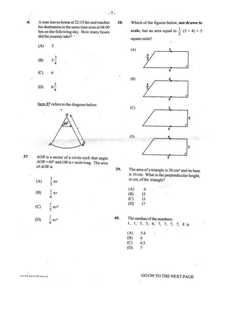 Cxc Past Paper 1 June 2010 Past Papers Maths Paper Exam Papers