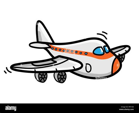 Ilustración De Avión De Dibujos Animados Imagen Vector De Stock Alamy