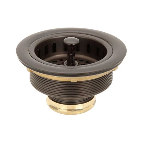 Sink drains and basket strainers can help protect your pipes and prevent you from sending unnecessary debris cascading down into the pipes, causing clogs and potentially creating immense plumbing problems. Belle Foret 3-1/2 in. Post Basket Strainer in Oil Rubbed ...