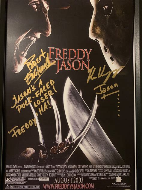 Autographed Freddy Krueger Robert Englund And Jason Voorhees Etsy