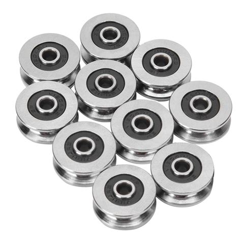 It consists of the guide rail inserted by applying pressure onto a precisely grinded and heat treated shaft and a roller unit. 10Pcs V1804 4*18*8Mm V Groove Track Roller Bearing Guide Rail Bearing,V1804 | Walmart Canada