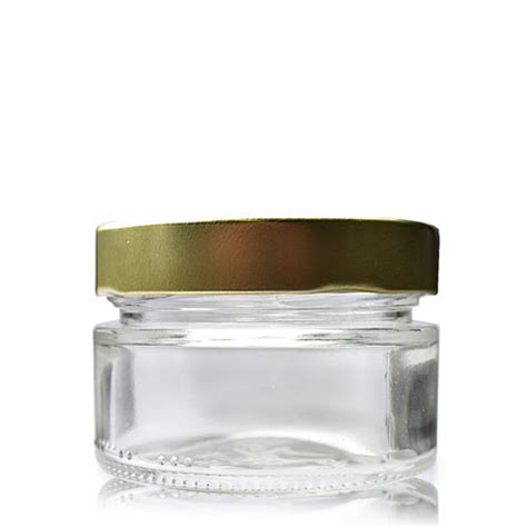 106ml Clear Elena Glass Jar Twist Off Lid Ampulla 0161 367 1414