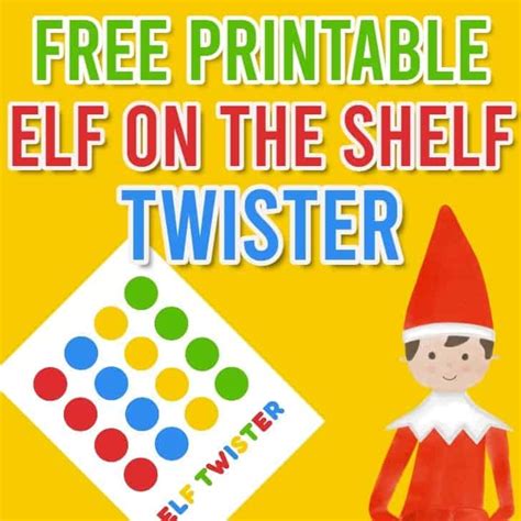 Elf Twister Free Printable Parties Made Personal