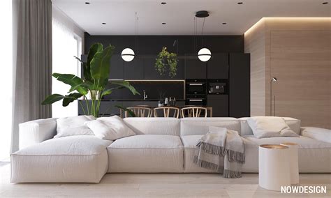 Minimalist Interior Design With Green Plant Accents