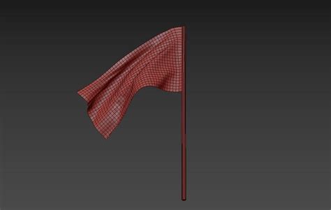 Flag Simulation 3d Model Animated Cgtrader