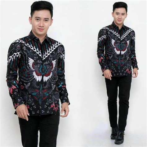 Kemeja Batik Pria Lengan Panjang Excusive Baju Batik Lengan Pendek