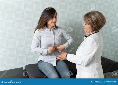 Gynecologist With Female Patient During Checkup Stock Image Image Of
