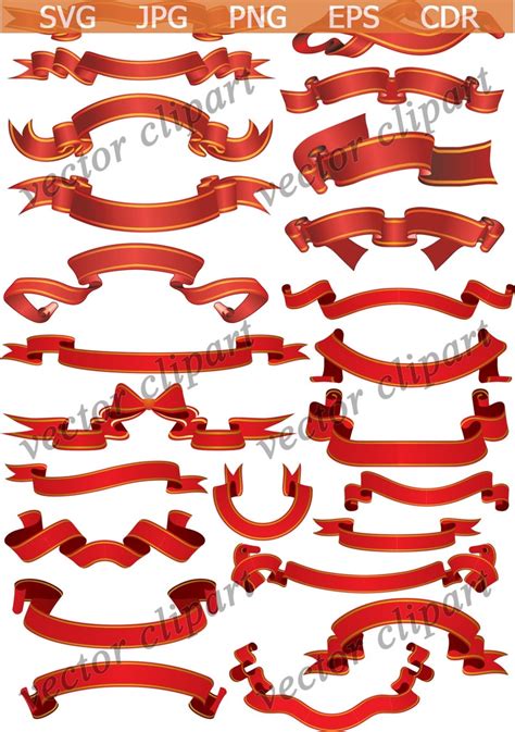 Banners Svg Banners Clipart Banners Svg File Banners Vector Cut