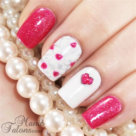 Manic Talons Nail Design Valentines Day Nails With Red Carpet Manicure