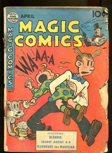 Magic Comic 117 Mandrake Blondie Dagwood X 9 1949 G Comics And Graphic