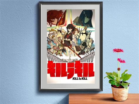 Kill La Kill Poster Japanische Anime Fernsehserie Wall Art Etsyde