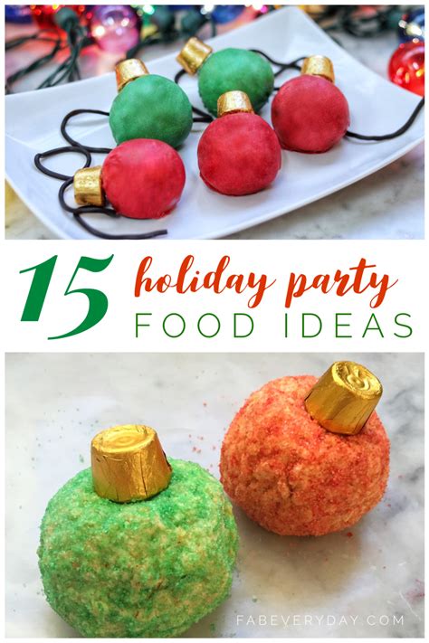 15 Fun And Easy Christmas Party Food Ideas Fab Everyday