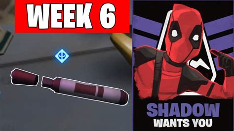 How to compete all week 6 challenges in. DEADPOOL WEEK 6 CHALLENGES AND REWARD FORTNITE - YouTube