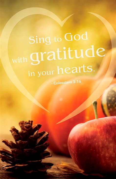 Bulletins—thanksgiving Gratitude My Healthy Church