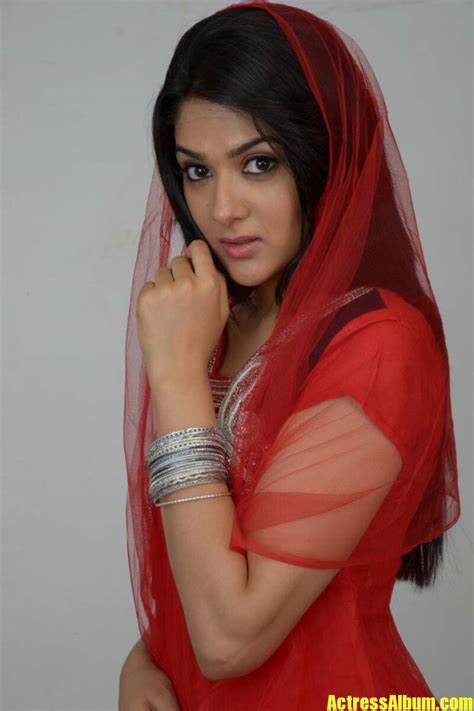 Actress Sakshi Chaudhary Long Hair In Red Dress Actress Album