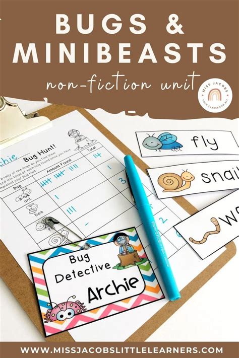 This Spring Unit All About Bugs Includes Fun Activities Information