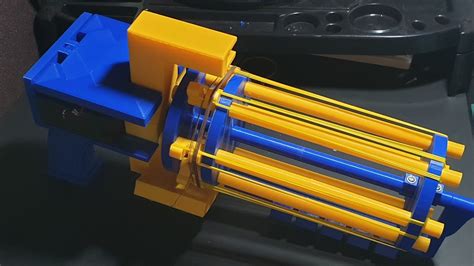 3d프린터로 만든 실제 발사되는 개틀링 고무줄총 How To Make Gatling Gun With 3d Printer