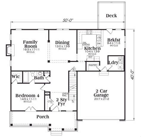 Traditional Style House Plan 4 Beds 4 Baths 2739 Sqft Plan 419 140
