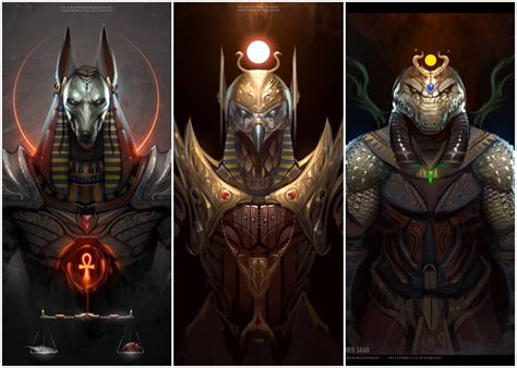 Egyptian Artist Creates Renditions Of 3 Ancient Egyptian Gods And They Re Glorious Ancient