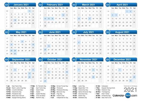 2021 Weekly Calendar Best Calendar Example