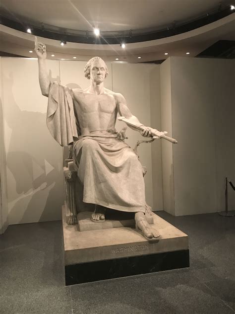 A Majestic Statue Of George Washington Washington Dc Travel George