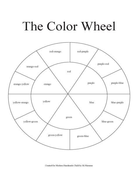 Our color chart features flat design colors, google's material design scheme and the. Color Wheel Chart Template - 3 Free Templates in PDF, Word ...