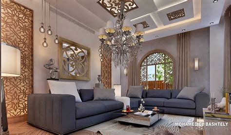 Post Modern Islamic Living Room New Cairo On Behance