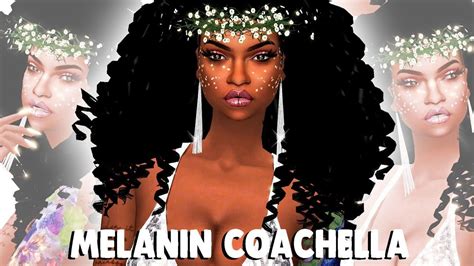The Sims 4 Create A Sim Golden Melanin Coachella Full Cc List
