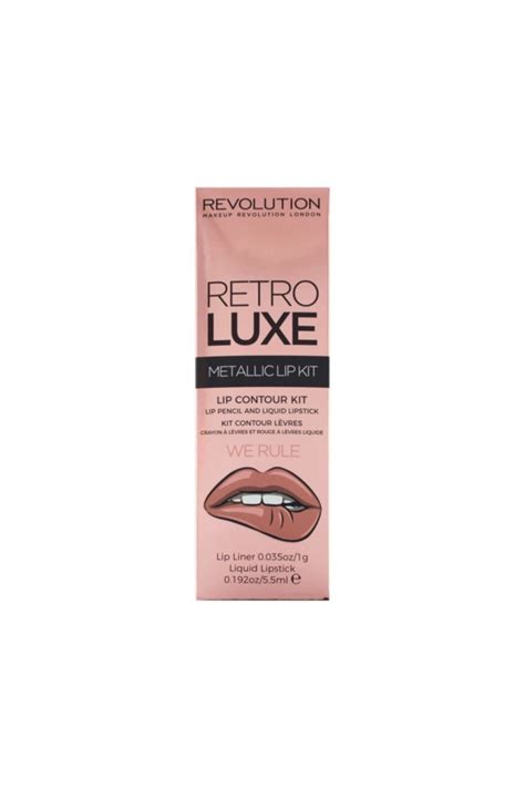 Makeup Revolution Retro Luxe Metallic Lip Kit We Rule Fiyatı Yorumları Trendyol