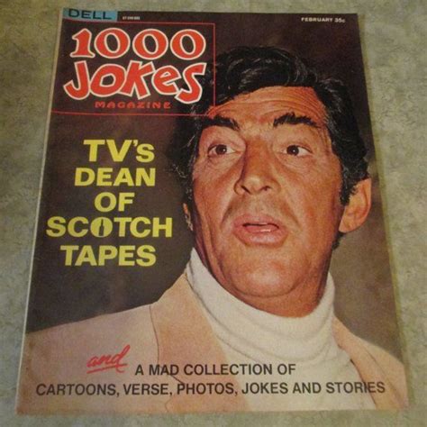 1000 Jokes Magazine 1967 Dean Martin Photo Cover Dean Martin Jokes