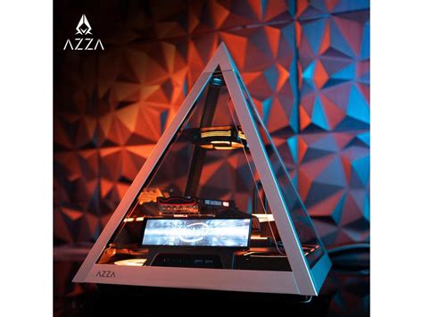 Azza Pyramid 804l Pcie 40 Included Gaming Cnc Atx Case Tempered