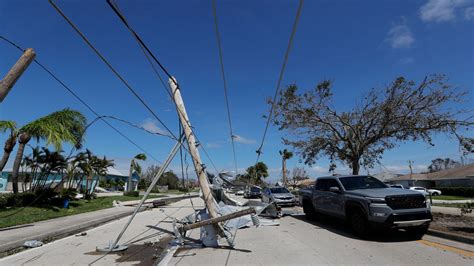 Hurricane Ian Power Outages Restoration In Lee Collier County Florida