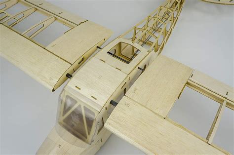 Upgrade Balsa Wood Airplane Model Kits Piper Cub J Wingspan Laser Cut Wooden Rc Plane Kit