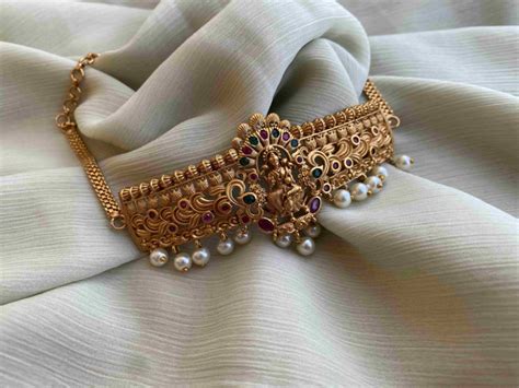 imitation premium quality lakshmi choker ~ south india jewels choker necklace designs choker