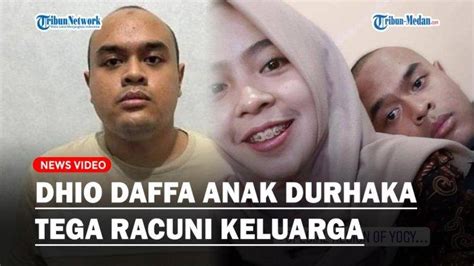 Tampang Dhio Daffa Anak Durhaka Yang Tega Racuni Orang Tua Dan Kakak