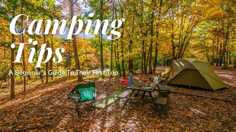 Camping Tips A Beginners Guide To Their First Trip