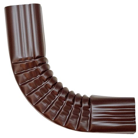 2x3 Inch Downspout Gutter Elbow 90 Degree Style A Royal Brown