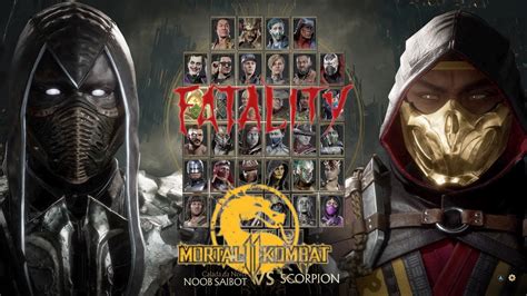 Mortal Kombat 11 Klassic Noob Saibot Vs Klassic Scorpion Very Hard