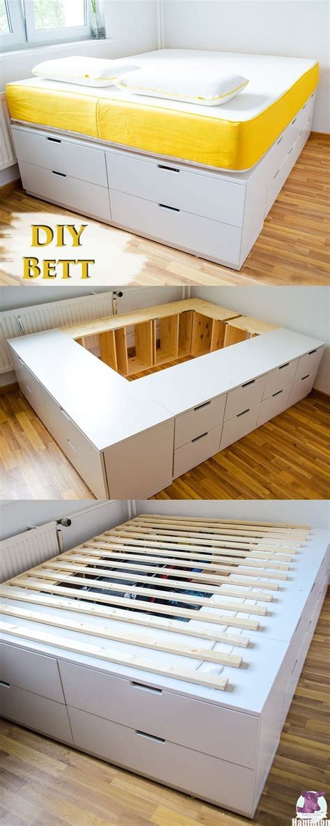 More images for stabiles bett selber bauen » DIY Ikea Hack - Stabiles, sehr hohe Bett mit viel Stauraum ...