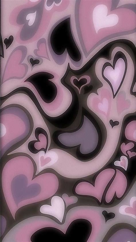 Purple Black Heart Iphone Wallpaper 8cc