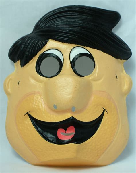 Hanna Barbera Fred Flintstone Vintage Halloween Mask Ben Cooper Y123