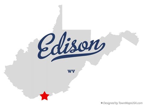 Map Of Edison Wv West Virginia