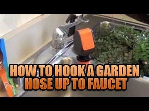 Fortunately, connecting the hose to the faucet is fairly easy and requires a faucet hose adapter. Pin on Yard & Garden