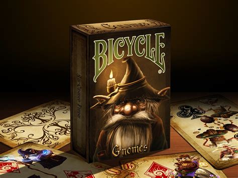 Bicycle Gnomes Playing Cards | Custom playing cards decks, Cool playing cards, Playing cards