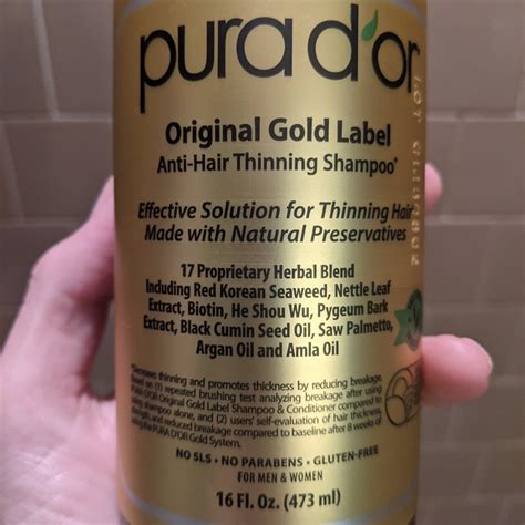 Pura Dor Original Gold Label Anti Hair Thinning Shampoo Reviews Abillion